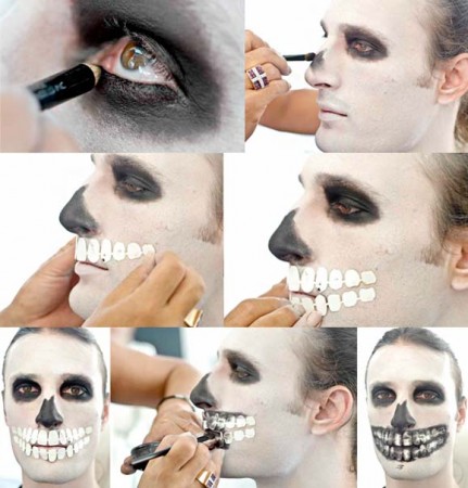 Maquiagem Artística de Caveira passo a passo Halloween  Ideias de maquiagem,  Maquilhagem de halloween, Maquiagem caveira